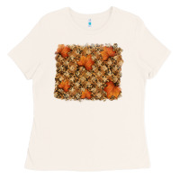 Bone autumn leafe backround Ladies Tee - RanaPortraitStore