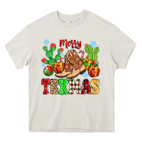 Cream Merry Texmas Heavy Core Tee - MaliasSmallBusiness