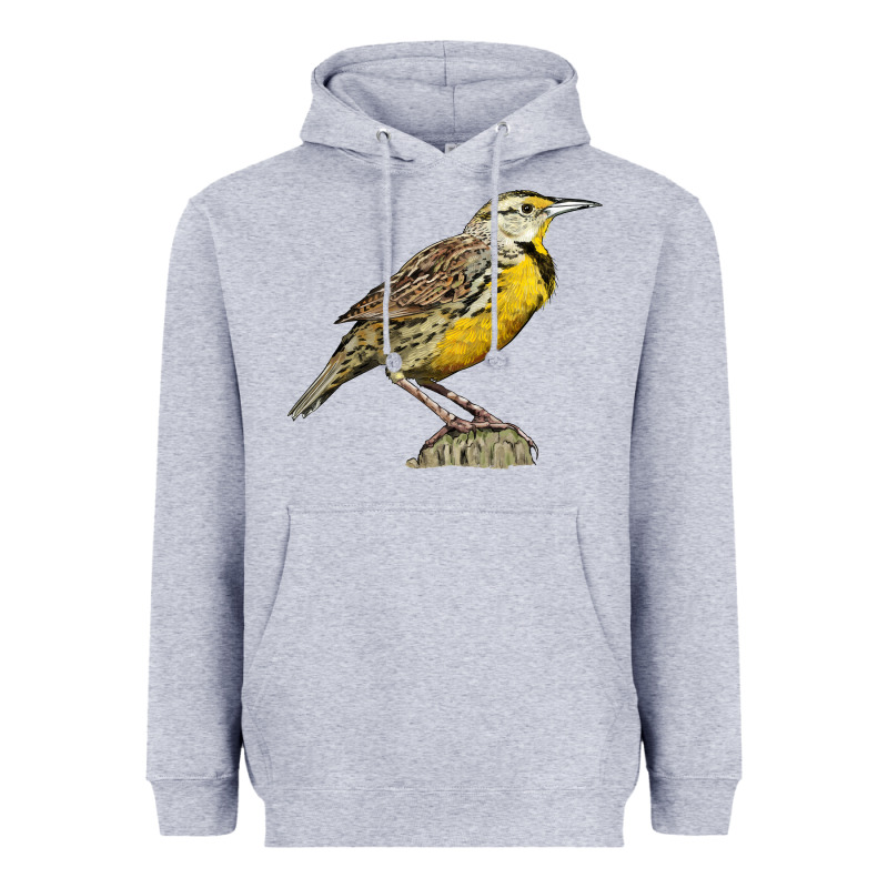 Western Meadowlark Heavyweight Hoodie by LillyAllenDesigns | Teevron