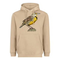 Mushroom Western Meadowlark Heavyweight Hoodie - LillyAllenDesigns