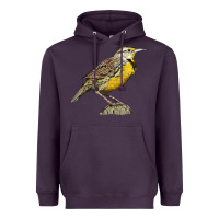 Plum Western Meadowlark Heavyweight Hoodie - LillyAllenDesigns
