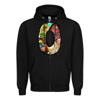 Black farm life alphabet lowercase letters o Zipper Hoodie - BundleAndBundleShop