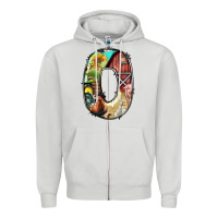 Dove Grey farm life alphabet lowercase letters o Zipper Hoodie - BundleAndBundleShop