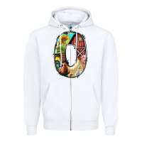 White farm life alphabet lowercase letters o Zipper Hoodie - BundleAndBundleShop