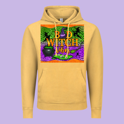 Bad Witch Vibes Vintage Hoodie Designed By Nancycooperartshop