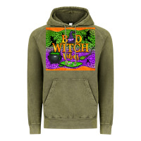 Vintage Olive Bad witch vibes Vintage Hoodie - NancyCooperArtShop