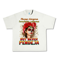 Pistachio Always Chingona sometimes cabrona but never pendej Urban Heavy Tee - NancyCooperArtShop