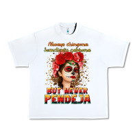 White Always Chingona sometimes cabrona but never pendej Urban Heavy Tee - NancyCooperArtShop