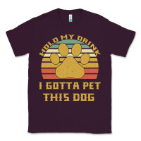 Plum Hold My Drink I Gotta Pet This Dog Classic Tee - Bettercallsaul