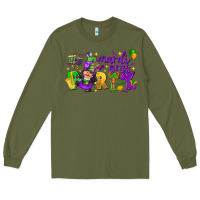 Army Green mardi gras party Long Sleeve Tee - CowGirlArtShop