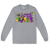 Heather Grey mardi gras party Long Sleeve Tee - CowGirlArtShop