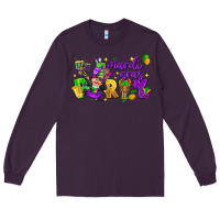 Plum mardi gras party Long Sleeve Tee - CowGirlArtShop
