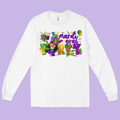 Mardi Gras Party Long Sleeve Tee Designed By Cowgirlartshop