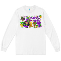 White mardi gras party Long Sleeve Tee - CowGirlArtShop