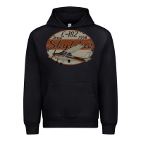 Black cessna 182 skylane since 1956 retro vintage airplane design Urban Hoodie - tuanDangUi