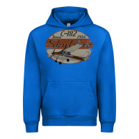 Cobalt cessna 182 skylane since 1956 retro vintage airplane design Urban Hoodie - tuanDangUi