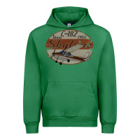 Emerald cessna 182 skylane since 1956 retro vintage airplane design Urban Hoodie - tuanDangUi