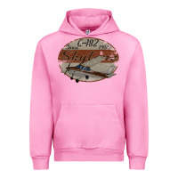 Fuchsia Pink cessna 182 skylane since 1956 retro vintage airplane design Urban Hoodie - tuanDangUi