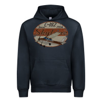 Navy cessna 182 skylane since 1956 retro vintage airplane design Urban Hoodie - tuanDangUi