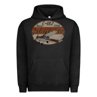 Pigment Black cessna 182 skylane since 1956 retro vintage airplane design Urban Hoodie - tuanDangUi