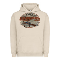 Pigment French Oak cessna 182 skylane since 1956 retro vintage airplane design Urban Hoodie - tuanDangUi