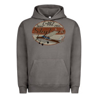 Cessna 182 Skylane Since 1956 Retro Vintage Airplane Design Urban Hoodie | Teevron