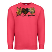 Cardinal Peace Love Lion Head Premium Sweatshirt - LillyAllenDesigns