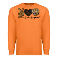 Carrot Peace Love Lion Head Premium Sweatshirt - LillyAllenDesigns
