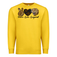 Lemon Peace Love Lion Head Premium Sweatshirt - LillyAllenDesigns