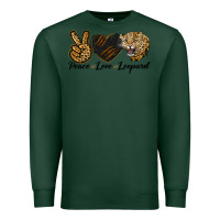 Sports Green Peace Love Lion Head Premium Sweatshirt - LillyAllenDesigns