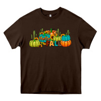 Chocolate Brown hello fall Heavy Core Tee - JahusDesignShop