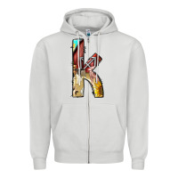 Dove Grey farm life alphabet lowercase letters k Zipper Hoodie - BundleAndBundleShop