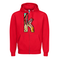 Red farm life alphabet lowercase letters k Zipper Hoodie - BundleAndBundleShop
