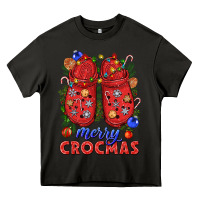 Asphalt Merry crocmas Heavy Core Tee - NancyCooperArtShop