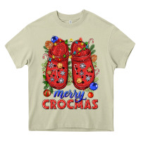 Mossy Merry crocmas Heavy Core Tee - NancyCooperArtShop