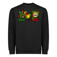 Black Peace love Juneteenth Heavyweight Sweatshirt - FaDigitalArtStudio