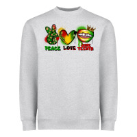 Heather Grey Peace love Juneteenth Heavyweight Sweatshirt - FaDigitalArtStudio