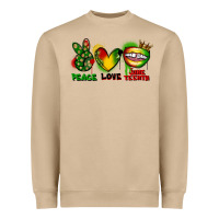 Mushroom Peace love Juneteenth Heavyweight Sweatshirt - FaDigitalArtStudio