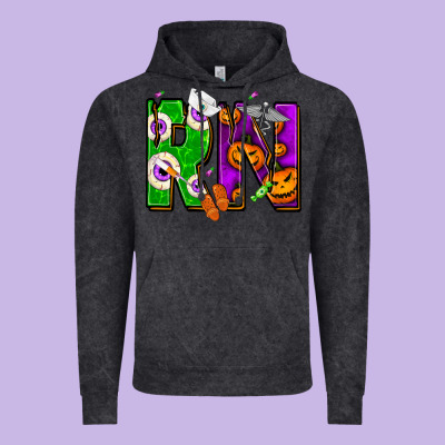 Halloween Rn Registered Nurse Vintage Hoodie Designed By Nancycooperartshop