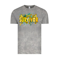 Cloud Rock I am a survivor yellow ribbon Vintage Tee - NancyCooperArtShop