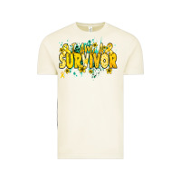 Vintage Arctic I am a survivor yellow ribbon Vintage Tee - NancyCooperArtShop