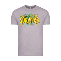 Vintage Zinc I am a survivor yellow ribbon Vintage Tee - NancyCooperArtShop