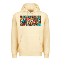Pina Colada american  football with turquoise license plate Premium Hoodie - BundleAndBundleShop