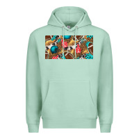 Seafoam american  football with turquoise license plate Premium Hoodie - BundleAndBundleShop