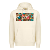Tofu american  football with turquoise license plate Premium Hoodie - BundleAndBundleShop