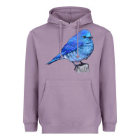 Lavender Mountain Bluebird Heavyweight Hoodie - LillyAllenDesigns