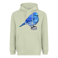 Matcha Mountain Bluebird Heavyweight Hoodie - LillyAllenDesigns