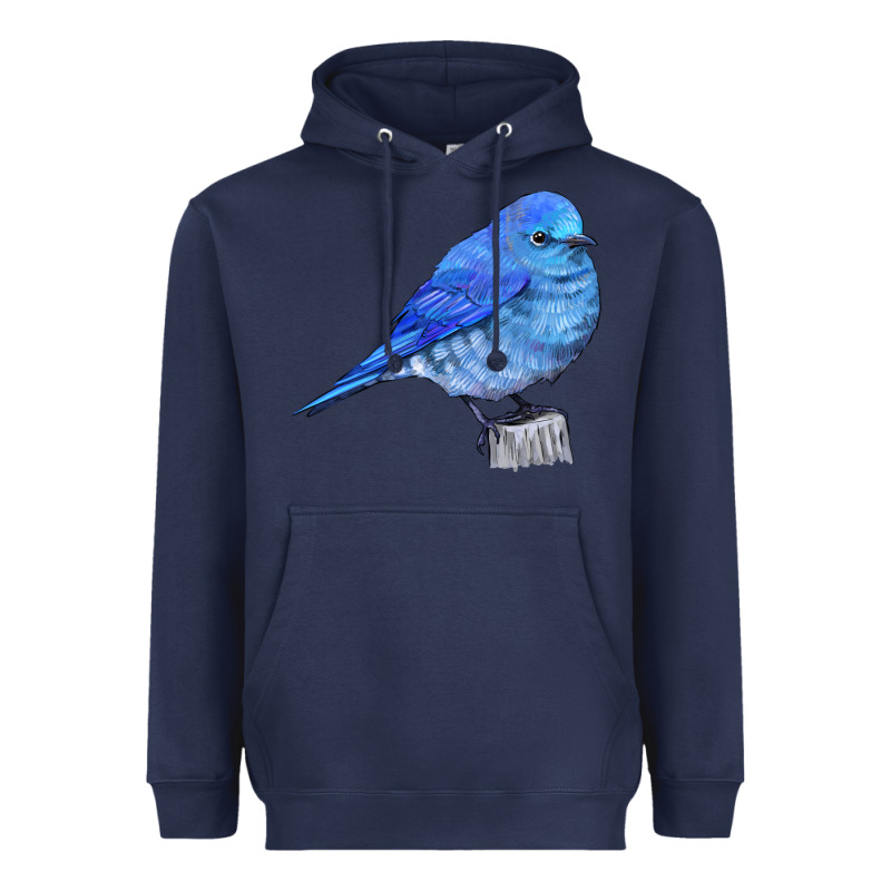 Mountain Bluebird Heavyweight Hoodie by LillyAllenDesigns | Teevron