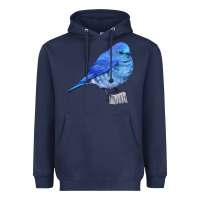 Navy Mountain Bluebird Heavyweight Hoodie - LillyAllenDesigns