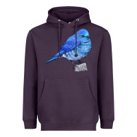 Plum Mountain Bluebird Heavyweight Hoodie - LillyAllenDesigns